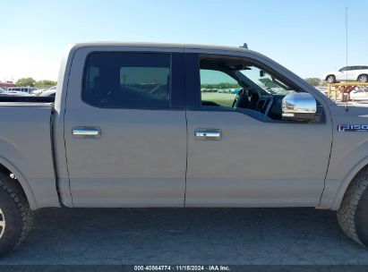 Lot #3037131243 2019 FORD F-150 LARIAT