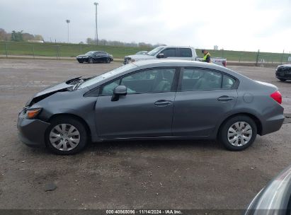 Lot #3035083152 2012 HONDA CIVIC LX