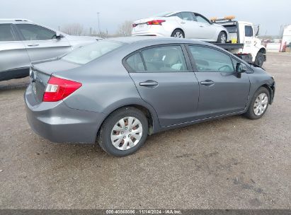 Lot #3035083152 2012 HONDA CIVIC LX