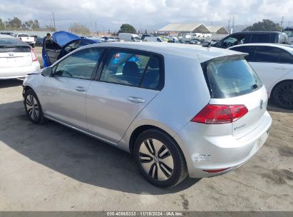 Lot #3035094355 2016 VOLKSWAGEN E-GOLF SE