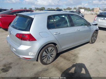 Lot #3035094355 2016 VOLKSWAGEN E-GOLF SE