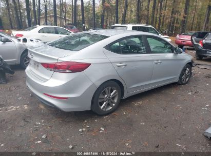 Lot #3052074845 2018 HYUNDAI ELANTRA SEL