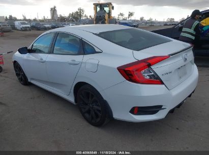 Lot #3035094320 2019 HONDA CIVIC SPORT