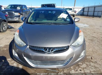 Lot #3045360602 2013 HYUNDAI ELANTRA GLS