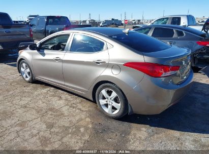 Lot #3045360602 2013 HYUNDAI ELANTRA GLS