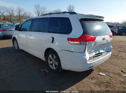 Lot #3035082913 2013 TOYOTA SIENNA LE V6 8 PASSENGER