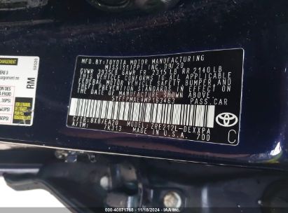 Lot #2996535806 2021 TOYOTA COROLLA XLE