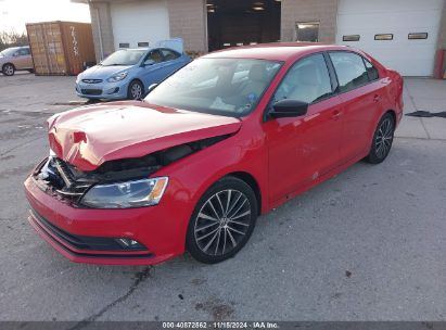 Lot #3045360316 2015 VOLKSWAGEN JETTA 1.8T SPORT