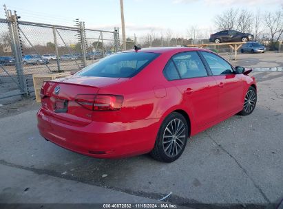 Lot #3045360316 2015 VOLKSWAGEN JETTA 1.8T SPORT