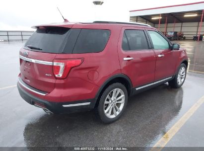 Lot #3053062867 2018 FORD EXPLORER LIMITED