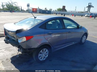 Lot #3035094284 2016 HYUNDAI ACCENT SE