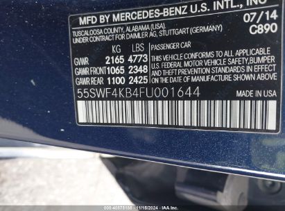 Lot #2992834360 2015 MERCEDES-BENZ C 300