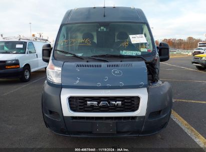 Lot #2992821157 2019 RAM PROMASTER 3500 CARGO VAN HIGH ROOF 159 WB EXT