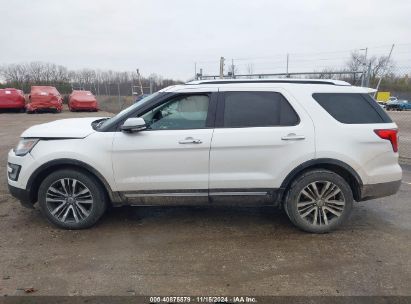 Lot #3035082969 2016 FORD EXPLORER PLATINUM