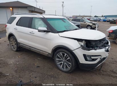 Lot #3035082969 2016 FORD EXPLORER PLATINUM