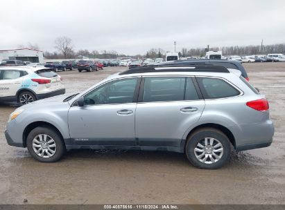 Lot #2992834348 2013 SUBARU OUTBACK 2.5I