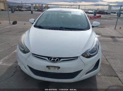 Lot #3049253795 2014 HYUNDAI ELANTRA SE