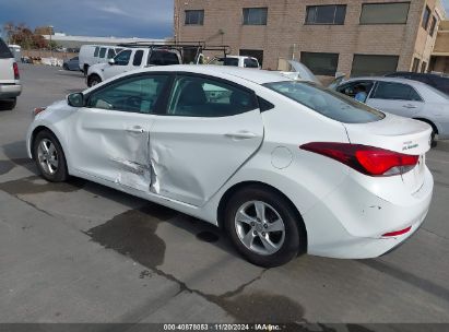 Lot #3049253795 2014 HYUNDAI ELANTRA SE