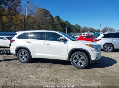 Lot #3035071207 2014 TOYOTA HIGHLANDER LIMITED V6