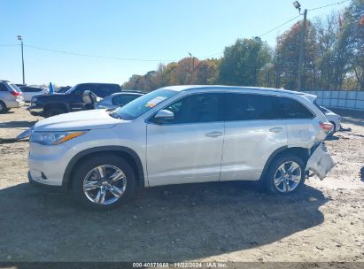 Lot #3035071207 2014 TOYOTA HIGHLANDER LIMITED V6