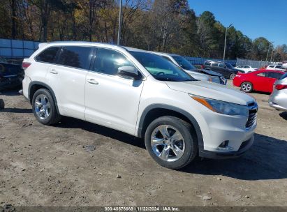 Lot #3035071207 2014 TOYOTA HIGHLANDER LIMITED V6