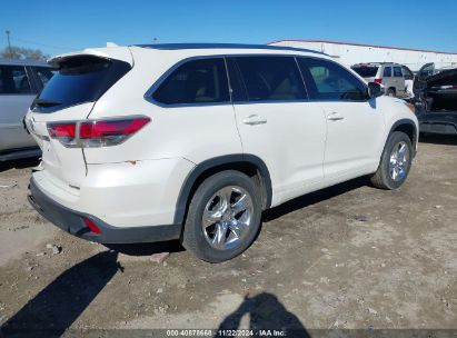 Lot #3035071207 2014 TOYOTA HIGHLANDER LIMITED V6