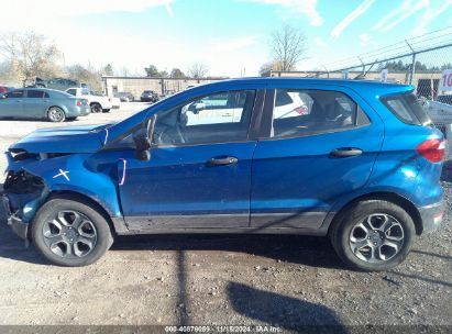 Lot #3007837611 2020 FORD ECOSPORT S