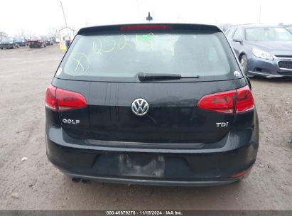 Lot #3035071175 2015 VOLKSWAGEN GOLF TDI SE 4-DOOR