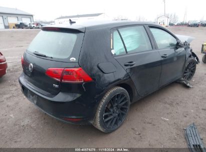 Lot #3035071175 2015 VOLKSWAGEN GOLF TDI SE 4-DOOR