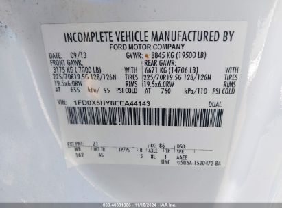 Lot #2992834405 2014 FORD F-550 CHASSIS XL