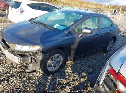 Lot #3044166349 2014 HONDA CIVIC LX