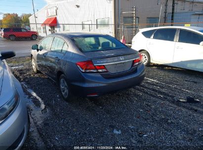 Lot #3044166349 2014 HONDA CIVIC LX