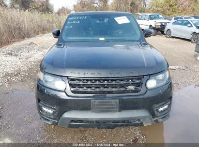 Lot #3050079361 2016 LAND ROVER RANGE ROVER SPORT 3.0L V6 SUPERCHARGED HSE