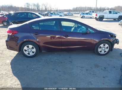 Lot #3052075011 2018 KIA FORTE LX