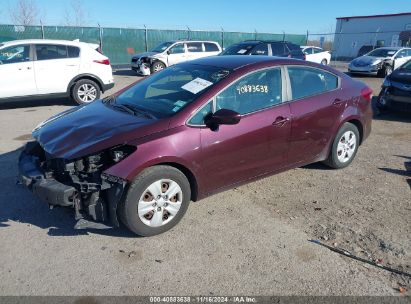 Lot #3052075011 2018 KIA FORTE LX