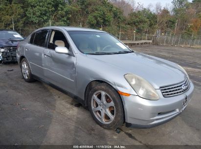 Lot #3035071011 2004 INFINITI G35