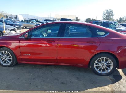 Lot #3035093821 2019 FORD FUSION HYBRID SE