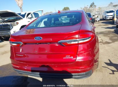 Lot #3035093821 2019 FORD FUSION HYBRID SE