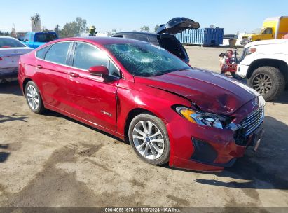 Lot #3035093821 2019 FORD FUSION HYBRID SE