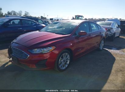 Lot #3035093821 2019 FORD FUSION HYBRID SE