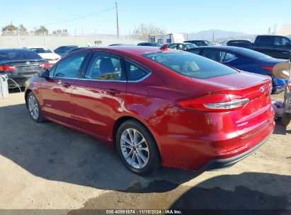 Lot #3035093821 2019 FORD FUSION HYBRID SE