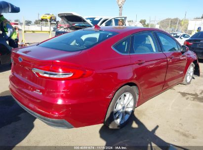 Lot #3035093821 2019 FORD FUSION HYBRID SE