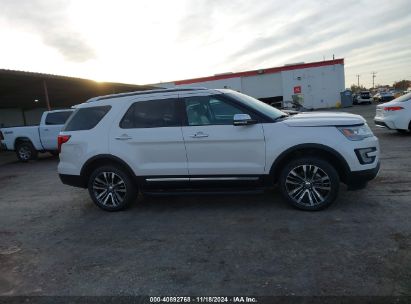 Lot #3035093807 2016 FORD EXPLORER PLATINUM