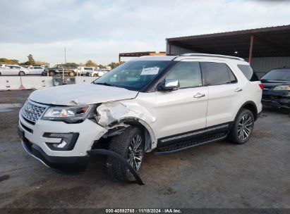 Lot #3035093807 2016 FORD EXPLORER PLATINUM