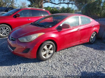 Lot #3052075163 2013 HYUNDAI ELANTRA GLS