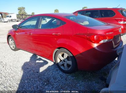 Lot #3052075163 2013 HYUNDAI ELANTRA GLS