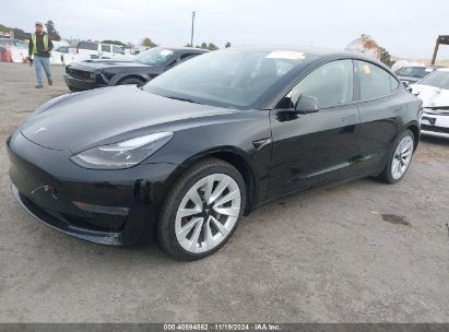 Lot #3035093784 2022 TESLA MODEL 3 LONG RANGE DUAL MOTOR ALL-WHEEL DRIVE