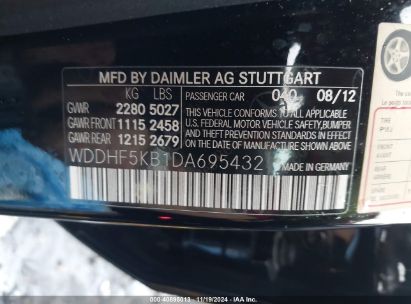 Lot #3049470604 2013 MERCEDES-BENZ E 350