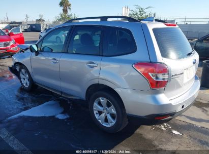 Lot #3035093778 2016 SUBARU FORESTER 2.5I