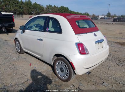 Lot #2992821111 2012 FIAT 500C POP